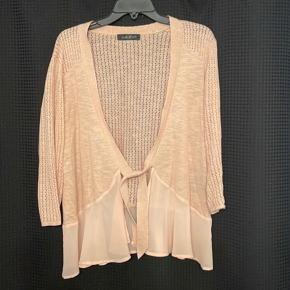 Blush nit cardigan